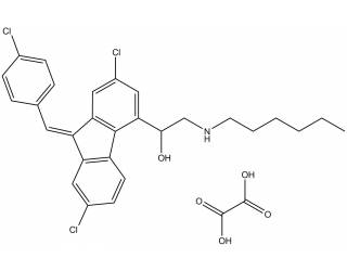 Lumefantrine analog oxalate salt